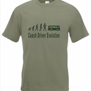 Evolution to Coach Driver t-shirt Funny T-shirt sizes S TO 2XXL image 3