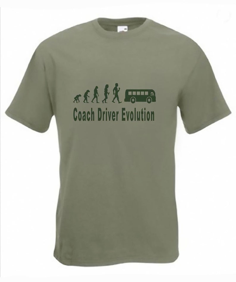 Evolution to Coach Driver t-shirt Funny T-shirt sizes S TO 2XXL image 3