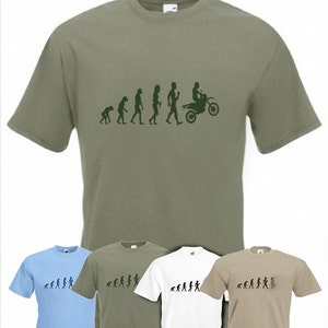 Moto tout terrain Evolution de Motocross t-shirt T-shirt toutes les tailles