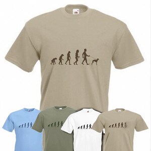 Camiseta Evolution To Whippet Camiseta engraçada para cachorro nos tamanhos Sm a 2XXL