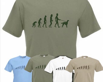 Evolution To Red Setter t-shirt Funny Dog T-shirt in sizes Sm to 2XXL