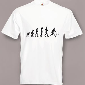 Evolución a bádminton t-shirt Funny bádminton jugador camiseta tallas S a 2XXL