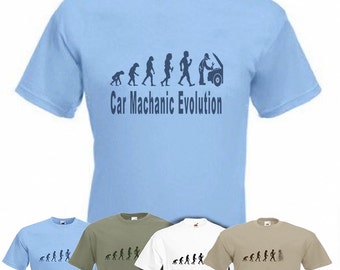 Evolution To Car Mechanic t-shirt Funny Auto Mechanic T-shirt sizes Sm TO 2XXL