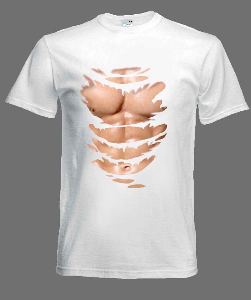 Ripped Muscles, six pack, chest T-shirt Kids' Longsleeve Shirt