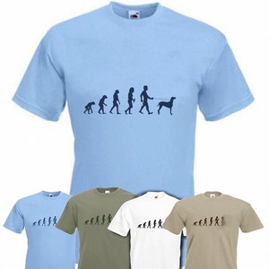 Evolution To Weimaraner t-shirt Funny Dog T-shirt in sizes Sm to 2XXL
