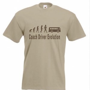 Evolution to Coach Driver t-shirt Funny T-shirt sizes S TO 2XXL image 2