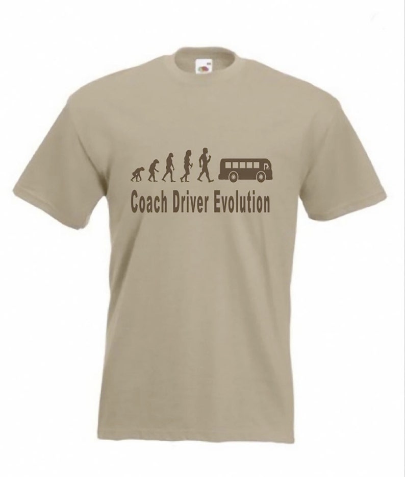 Evolution to Coach Driver t-shirt Funny T-shirt sizes S TO 2XXL image 2