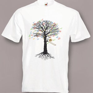 Trombone T-shirt Musical Tree Brass in all sizes
