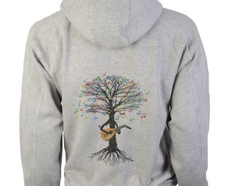 Lute Hoody Musical Tree Luthier in sizes up to XXL