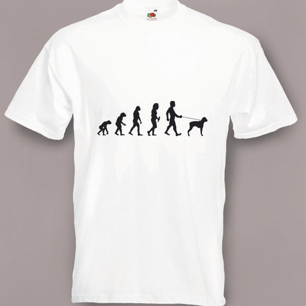 Evolution to Boxer Dog t-shirt Funny Dog T-shirt sizes Sm To 2XXL