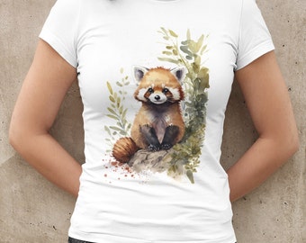 Red Panda T-Shirt cute T-Shirt  Gifts, Gifts For red panda Lovers lesser panda Lady Fit Tee