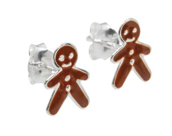 Christmas Holiday Gingerbread  Stud Earrings - perfect tree or table gift
