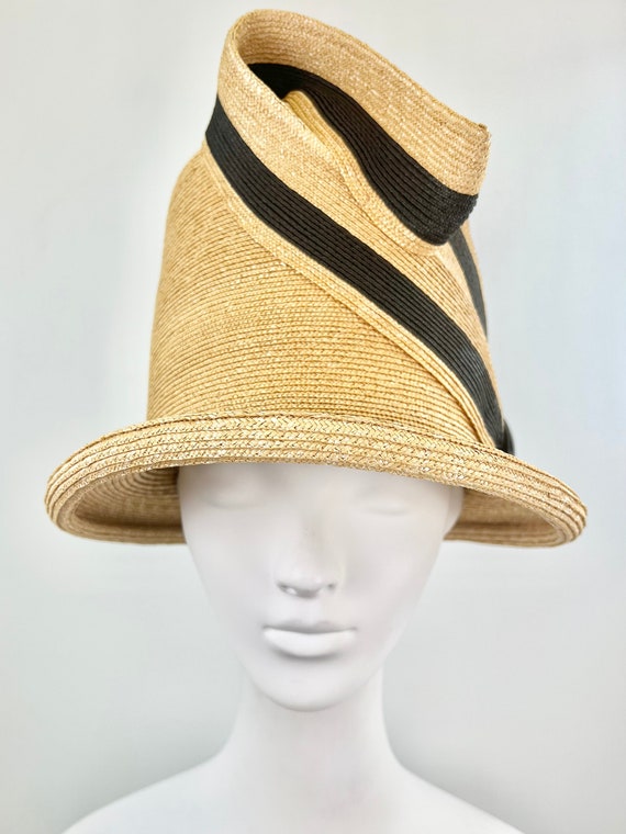 Lincoln Straw Top Hat, Stovepipe Top Hat, Extralarge Straw Top Hat