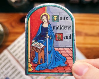 Faire Maidens Read - Vinyl Sticker with Gold Foil - Book Lover Sticker