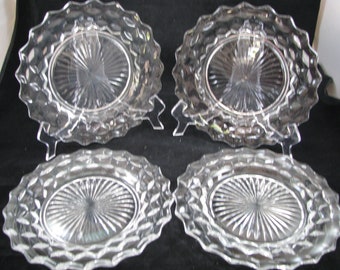 Fostoria American set of 4 Dinner plates 9 1/2"