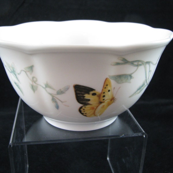 LENOX Butterfly Meadow Rice Bowl bee inside 6" X 3"  we have 5 available price is each and you choose how many you want Excellent Condition
