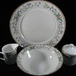 FARBERWARE Wellesley Regency Collection Discontinued pattern Sugar and Creamer, 12&quot; Chop Plate, 9&quot; Vegetable Bowl, Priced Each