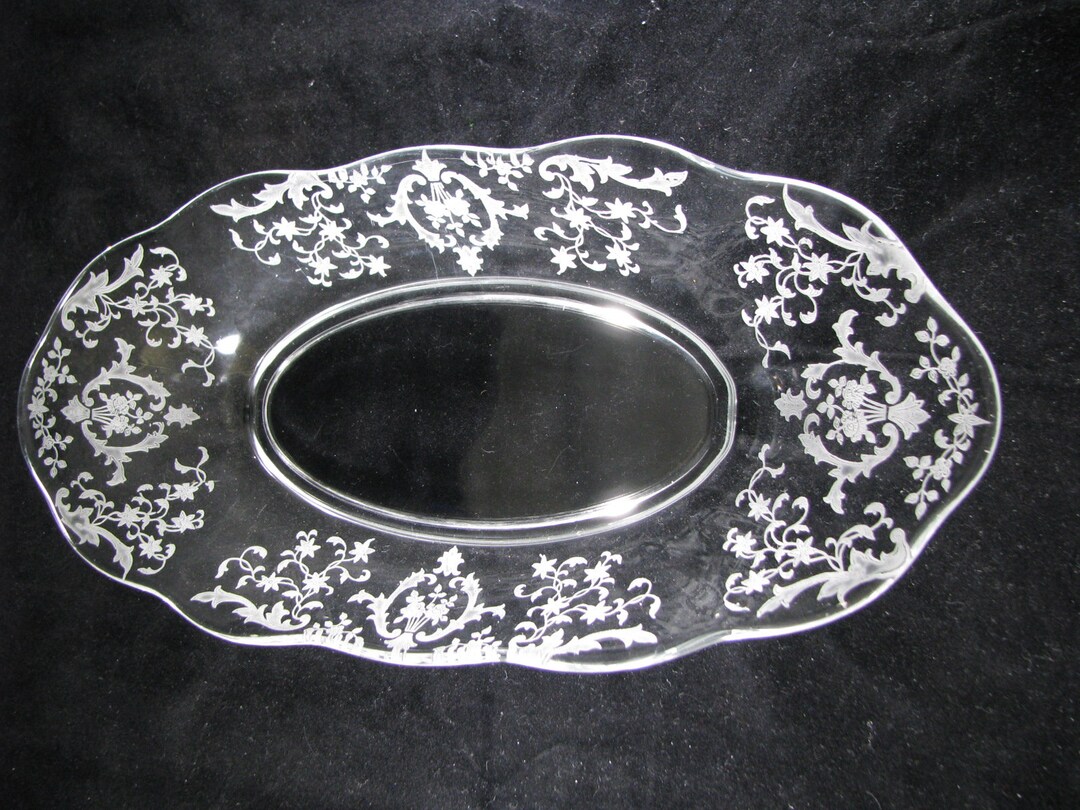 FOSTORIA NAVARRE Pattern Large 2440 Celery 11 1/2 Only Etsy