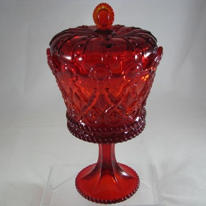 FOSTORIA Crown collection Hapsburg Chalice #2750 9 1/4"  Ruby  1961-65 Excellent condition