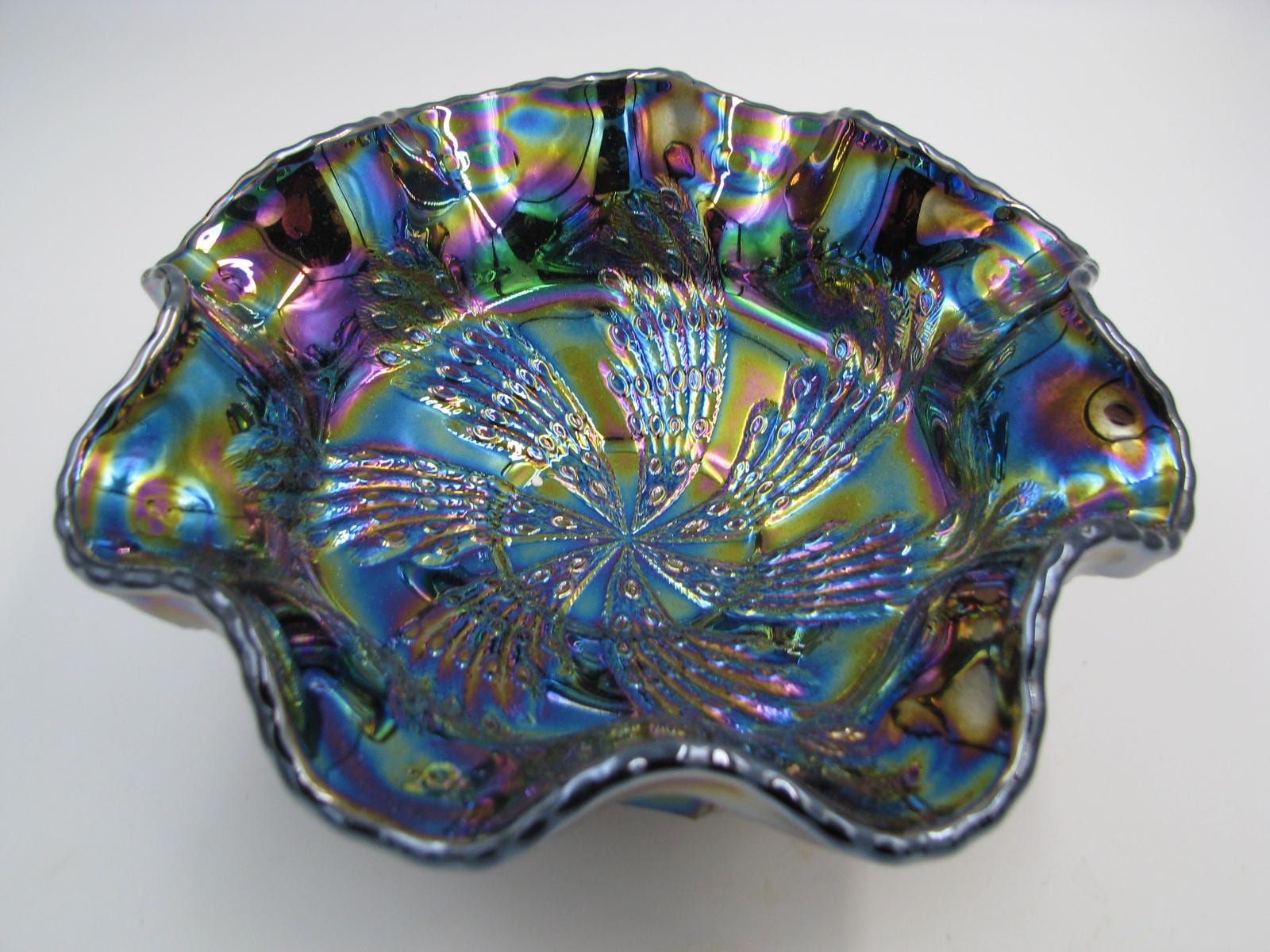 Fenton Butterfly Carnival Glass - Etsy