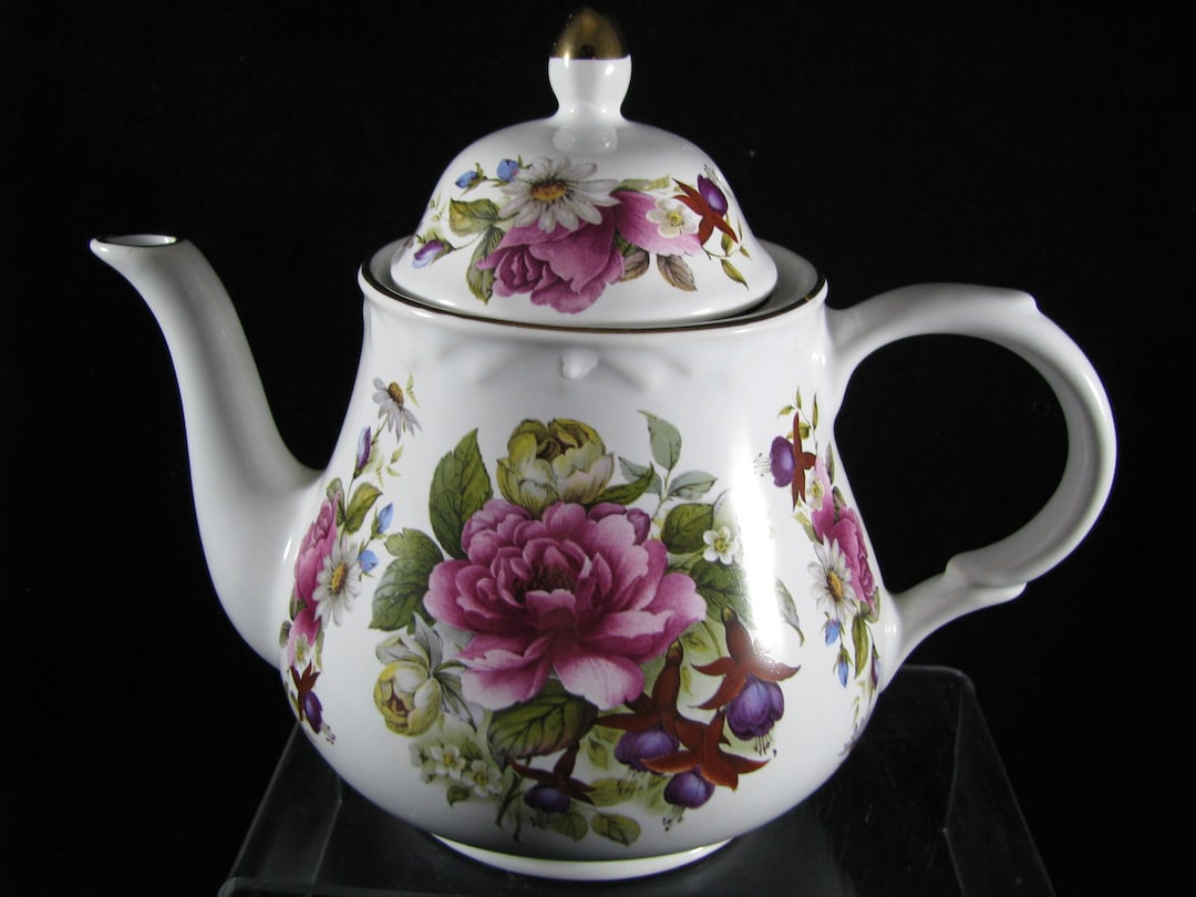 Teapot Arthur Wood & Son Staffordshire England Est 1884 6340 3 Cup 8