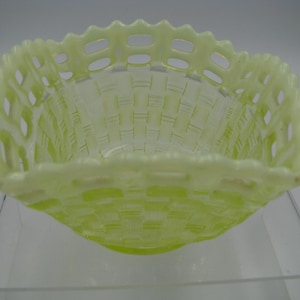 Fenton Glass Basket - Etsy