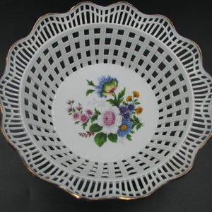 Dresden Porcelain Basket - Etsy
