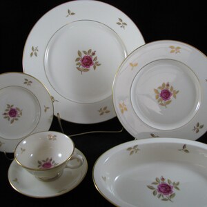 LENOX RHODORA Pattern China Discontinued made 1939-82 priced each and in 5pc place setting we can combine shipping