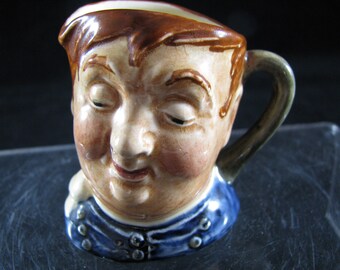 Royal Doulton Fat Boy Toby small 2 1/4" X 2 1/2" Early mark light crazing on bottom