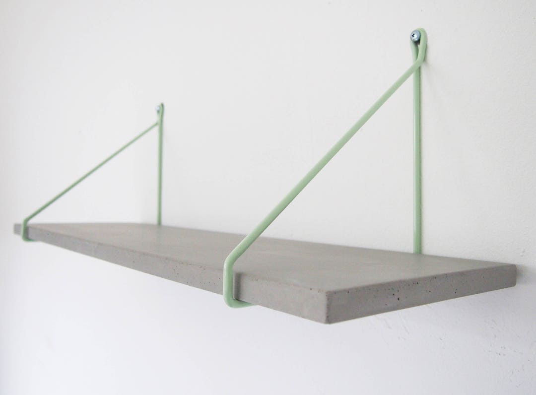 Uphangen - Rack of a Handmade Concrete Shelf Held by Two Steel Tube ...