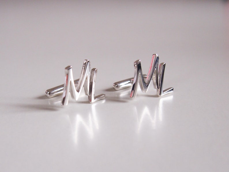 cufflinks with your initials or motif image 3