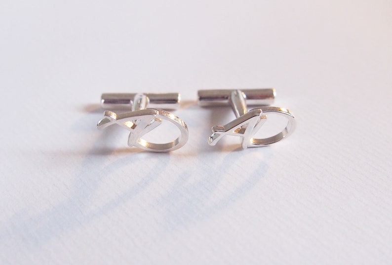 cufflinks with your initials or motif image 4