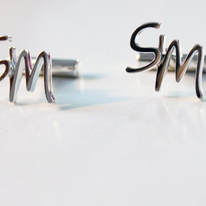 cufflinks with your initials or motif image 5