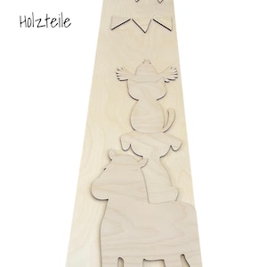 Babyshower DIY Kit - activity Babyparty Wooden Kids Growth Height Chart Ruler image 7