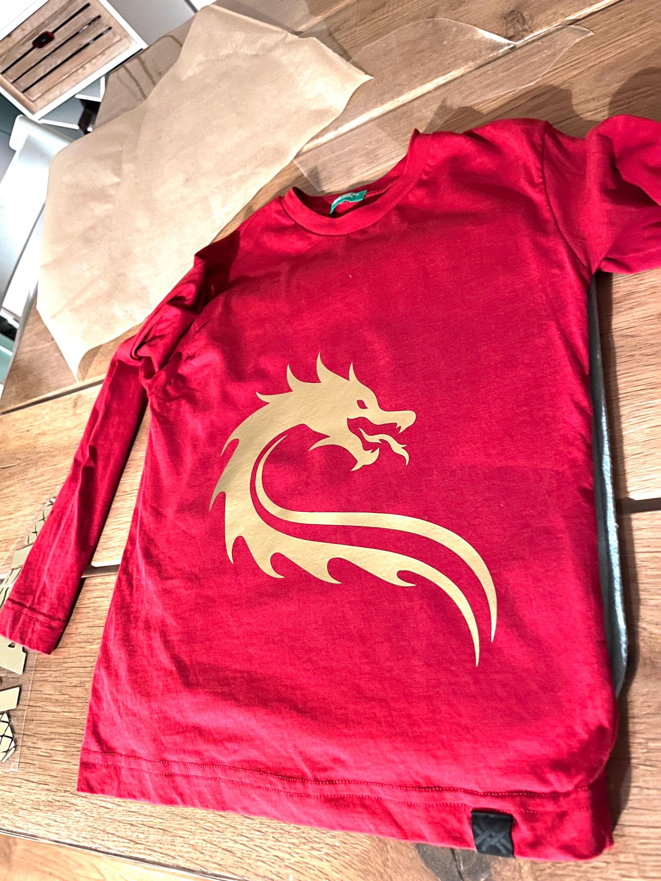 diy costume Ninja Kai, golden foil to iron on shirt