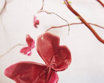 Butterflies made of porcelain - spring decoration