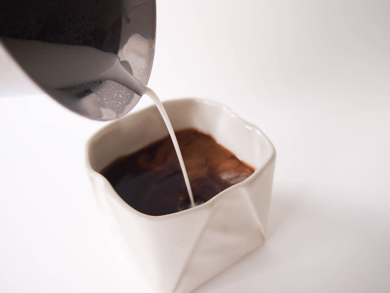 Origami Cup handmade of porcelain tea cup Coffee Cup in unique Origami design appears like folded paper