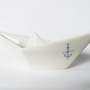 maritime decoration - ship bowl of porcelain