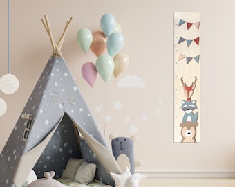 Babyshower DIY-pakket - Ontwerp je eigen houten groeimeter voor de babykamer, perfect als groepsactiviteit of als cadeautje op een babyshower.