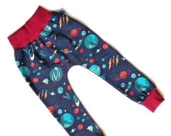 Space Organic Jersey Leggings | Unisex Kids Clothing | Baby Trousers