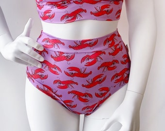 Lobster Bikini Bottoms | Recycled Swimwear | Ethical Swimsuit