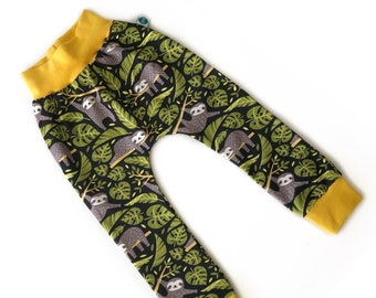 Sloth Organic Jersey Leggings | Unisex Kids Clothing | Baby Trousers