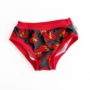 Love Heart Adult Pants | Womens Knickers | Organic Cotton Underwear