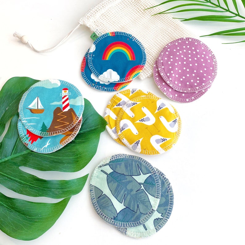 10 Organic Reusable Breast Pads Etsy