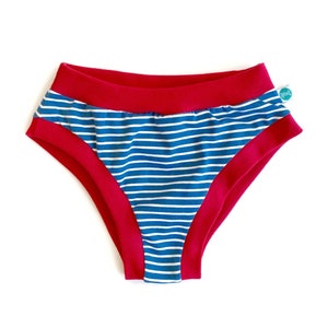 Teal Stripe Adult Pants image 1