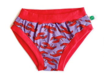 Lobster Adult Pants | Women's Knickers | Organic Cotton Underwear