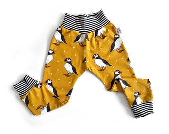 Puffin Organic Jersey Leggings | Unisex Kids Clothing | Baby Trousers