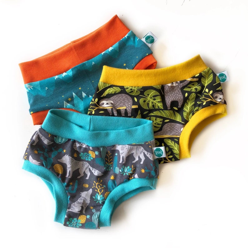 Children's Unisex Organic Pants Mixed Pack of 3 Ethical Kids Underwear image 4