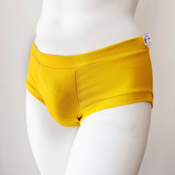 Culotte jaune à poche avant | Pantalons pour hommes | Sous-vêtements en coton biologique