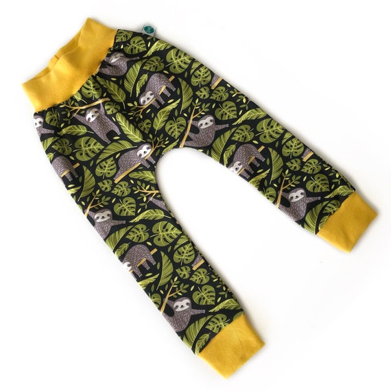 Sloth Organic Jersey Leggings Unisex Kids Clothing Baby